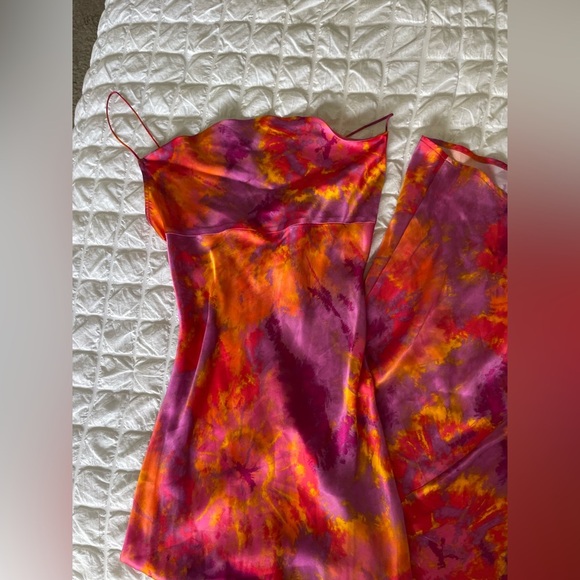 Ronny Kobo Collection Capri 100% Silk Spaghetti Strap Slip Dress - Picture 8 of 14